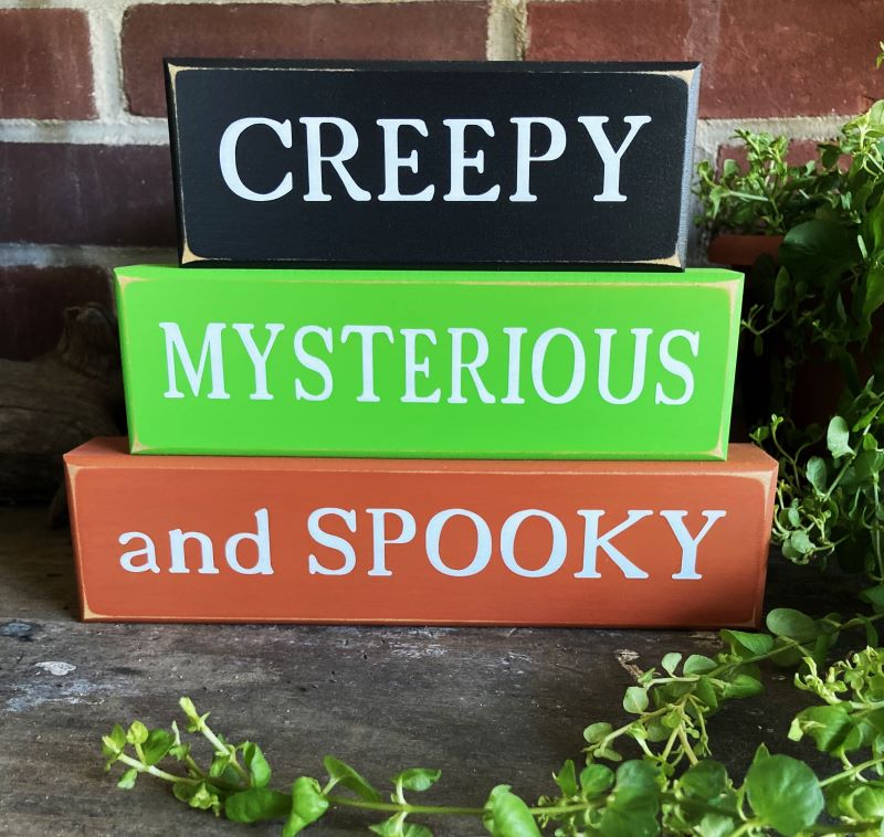 Creepy Mysterious and Spooky Blocks