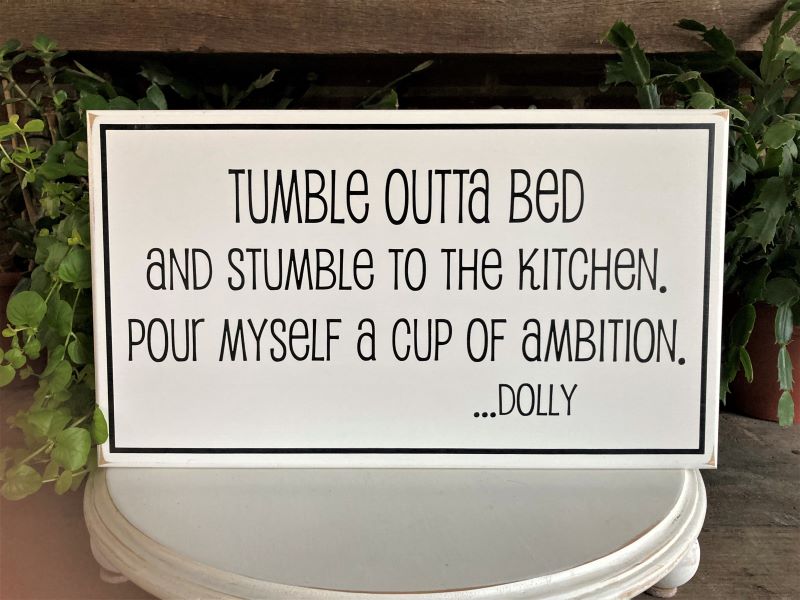 Tumble Outta Bed Stumble to the Kitchen