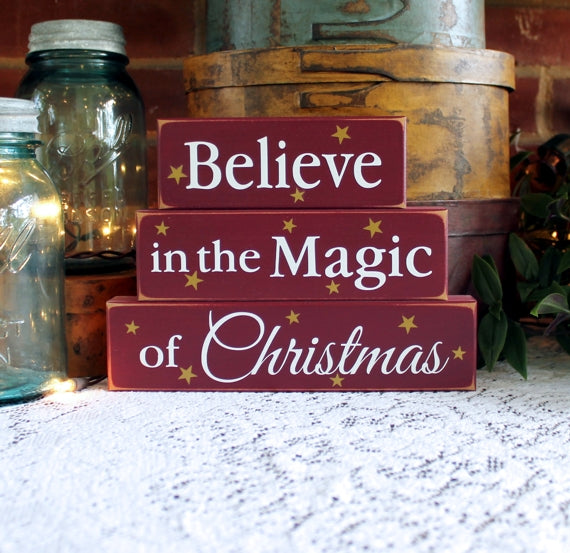 Believe in the Magic of Christmas Blocks