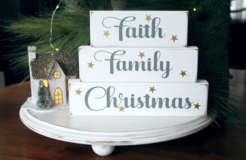 Faith Family Christmas Blocks