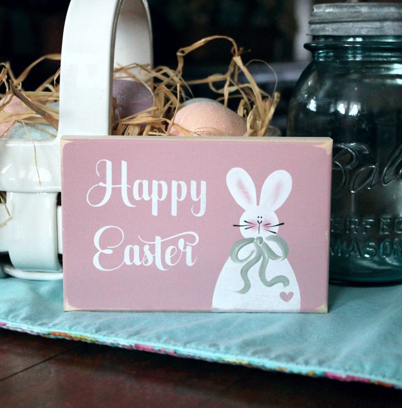 Happy Easter Mini Sign Block