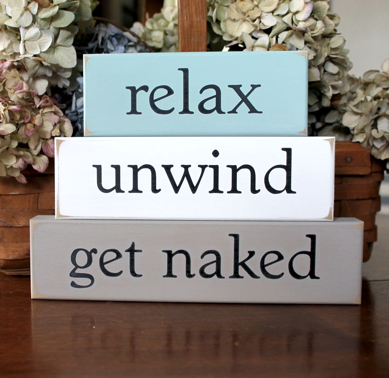 relax unwind get naked bathroom