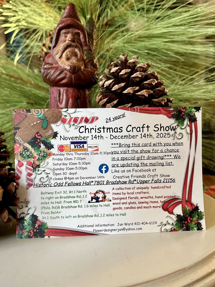 Creative Friends Christmas Craft Show 2025