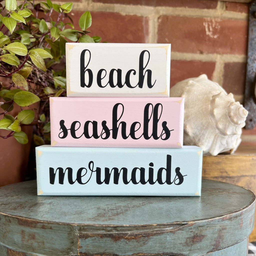 Beach Seashells Mermaids Mini Blocks