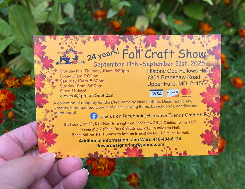 Creative Friends Fall Craft Show 2025