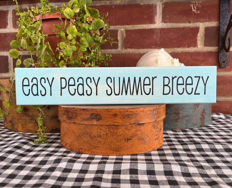Easy Peasy Summer Breezy Shelf Sitter Block