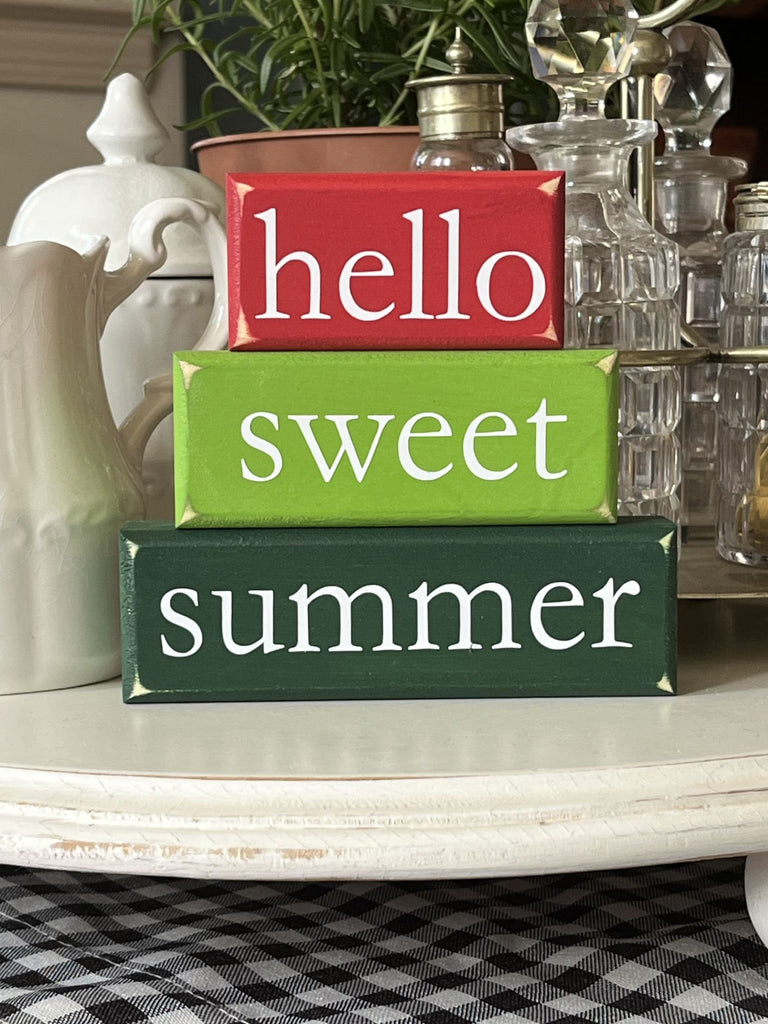 Hello Sweet Summer Mini Blocks