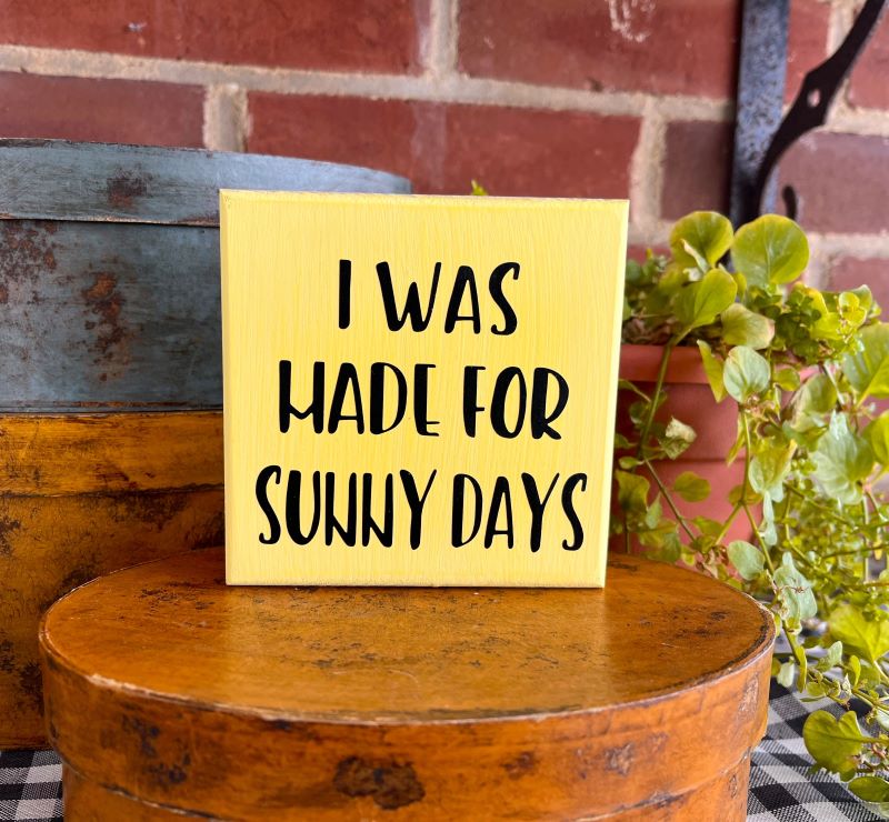 I was made for Sunny Days Mini Sign