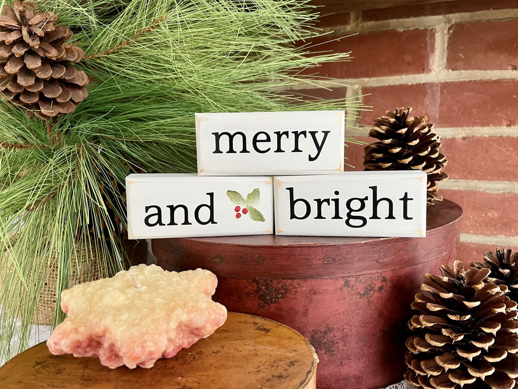 Merry and Bright  Mini Blocks