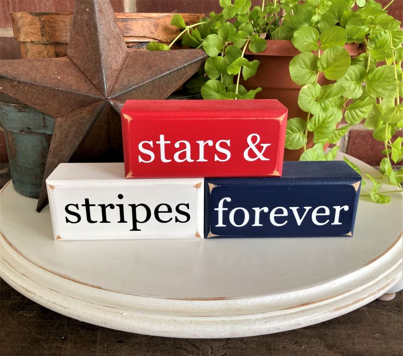 Stars and Stripes Forever Mini Blocks