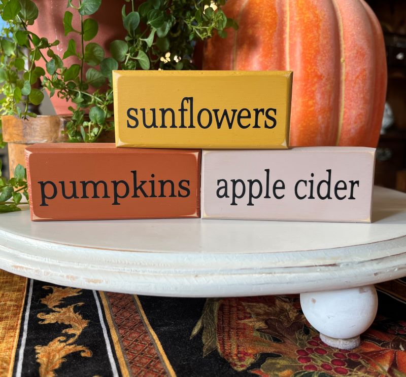 Sunflowers Pumpkins Apple Cider