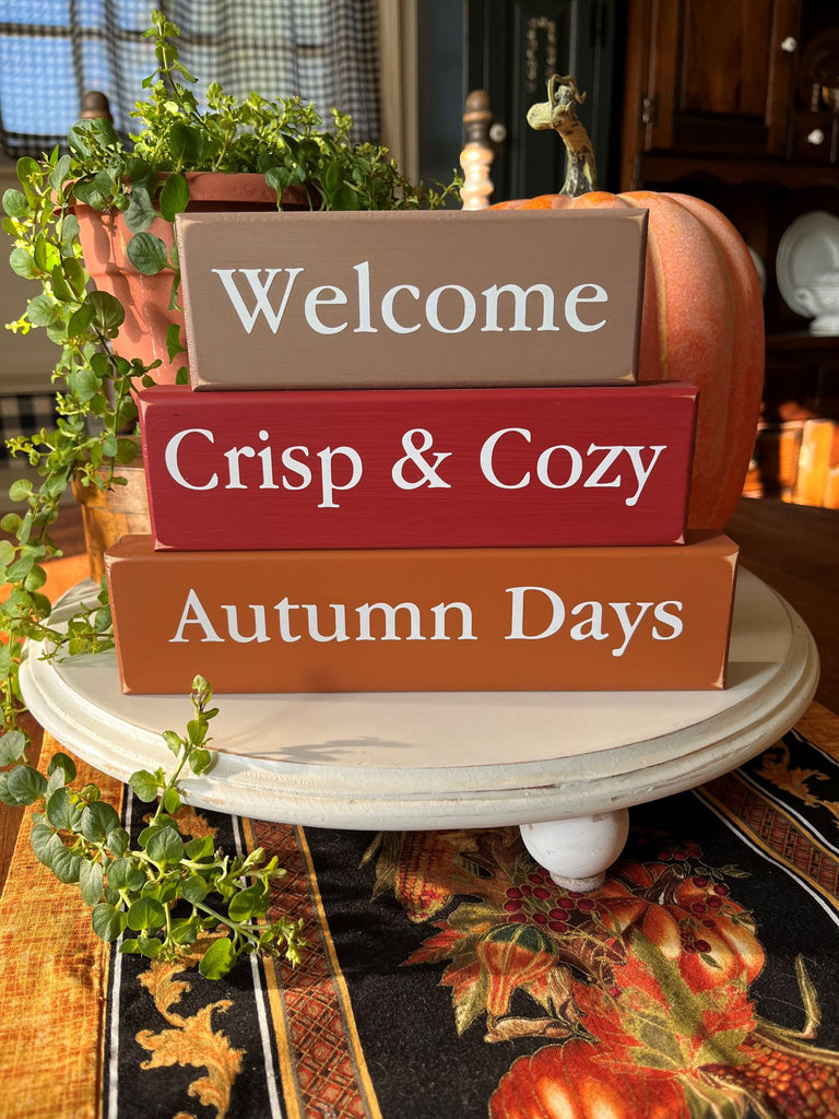 Welcome Crisp & Cozy Autumn Days