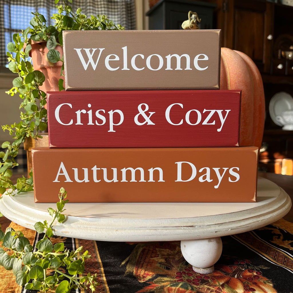 Welcome Crisp & Cozy Autumn Days