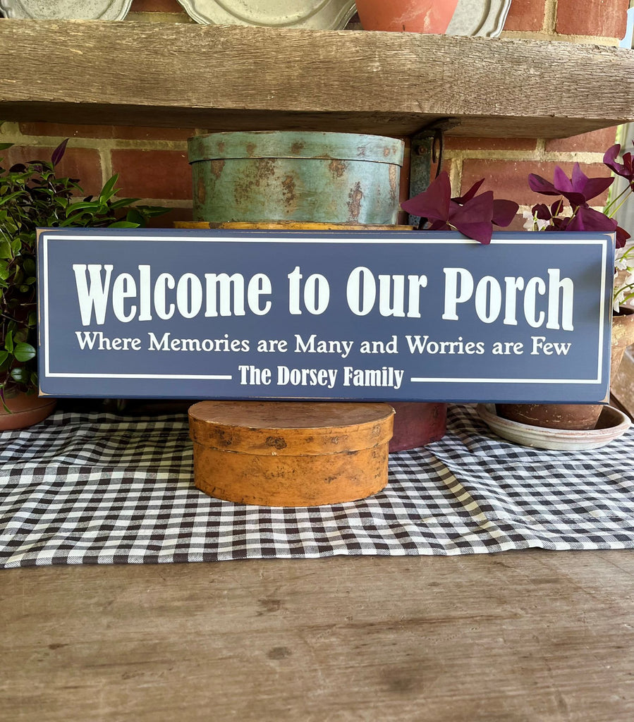 Welcome to Our Patio Personalized
