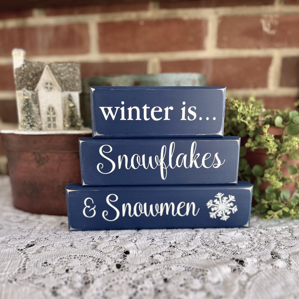 Winter is Snowflakes and Snowmen Blocks