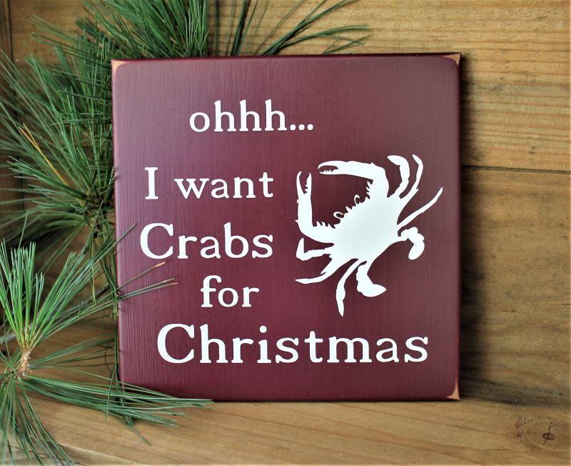Crabs for Christmas Sign