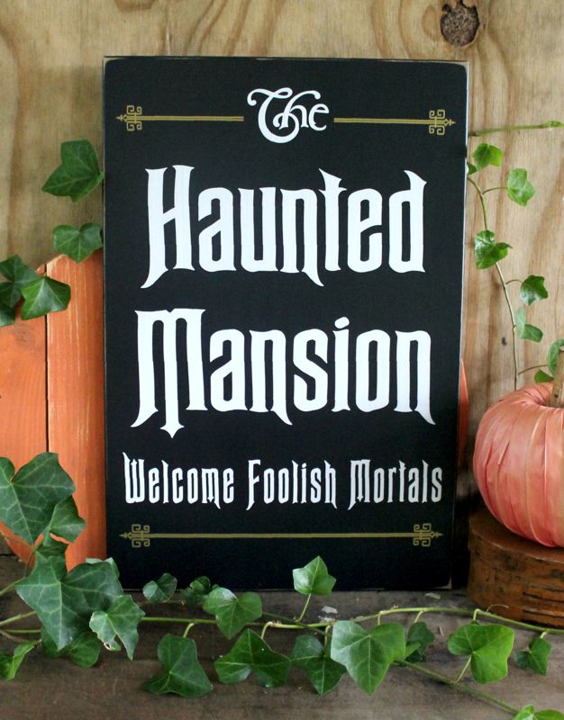 The Haunted Mansion Sign Halloween Decor for Your Haunted House ...